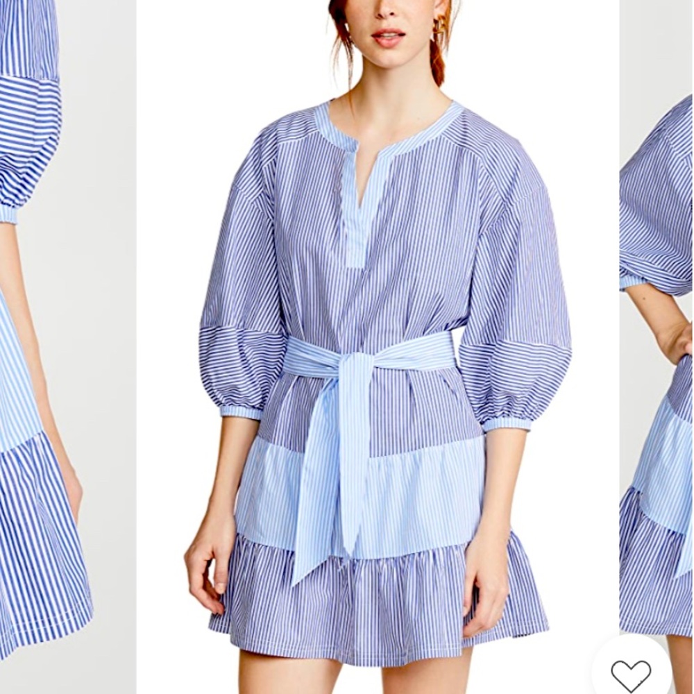 Parker Jenna Stripe Combo Dress
